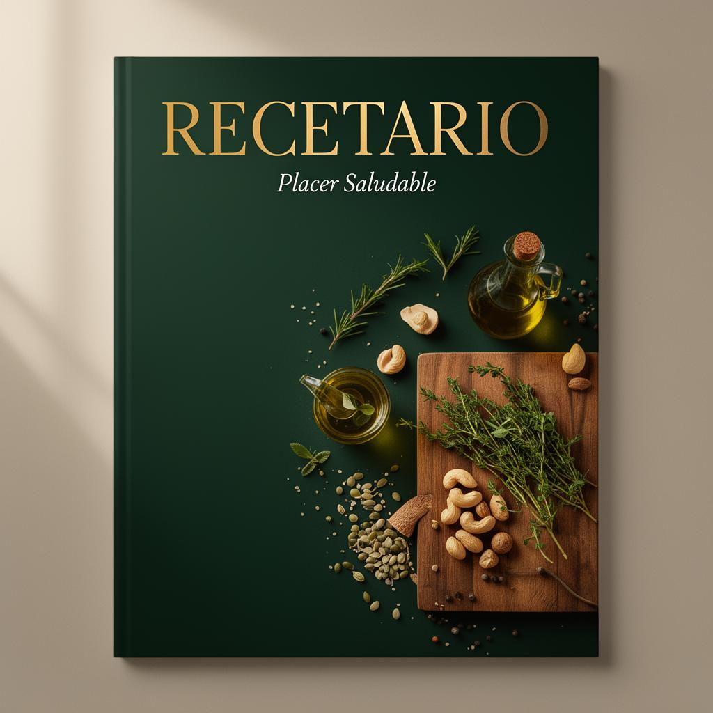 Portada del Recetario Placer Saludable